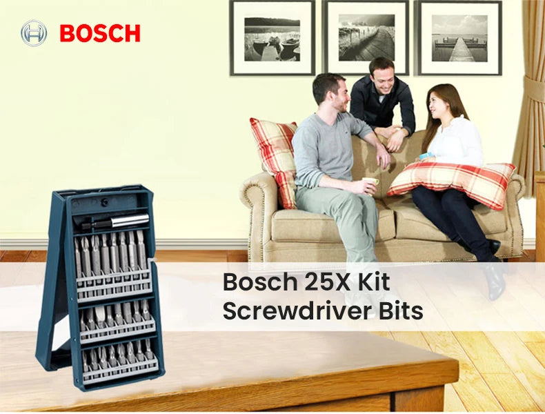 Bosch Twist Drill Combination Metal Drill Bit Woodworking Drill Bit Power Tools Screwdriver Head Mixed Set 7/15/25/33Pcs Accesso