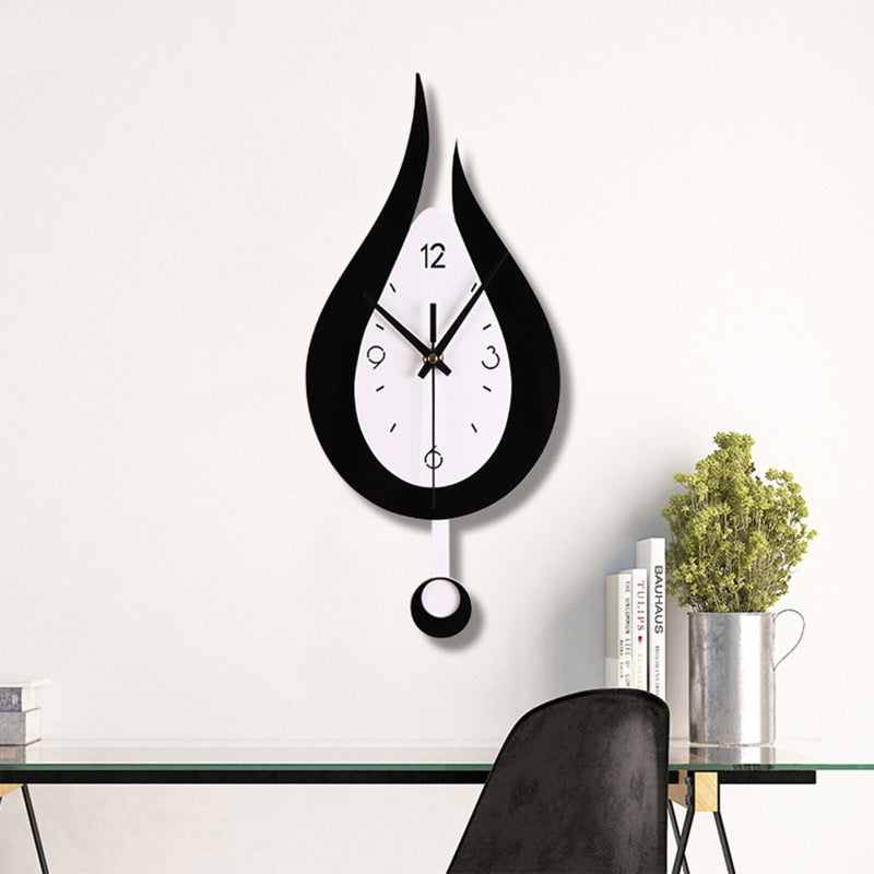 Modern Water Dropping Design Wall Clock Creative Acyrlic Pendulum Clock for Home Bedroom Living Room Office Decoration Mute Time