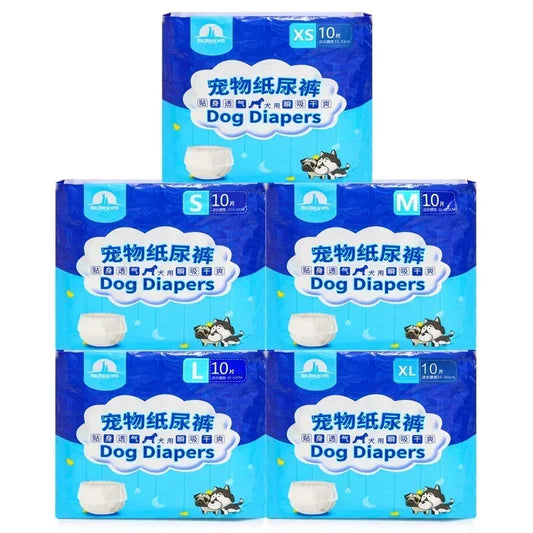 GuizhouChoice 10er Pack Hundewindeln - Auslaufsicher SM