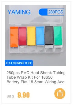 328Pcs Sleeving Wrap Wire Car Electrical Cable Tube kits