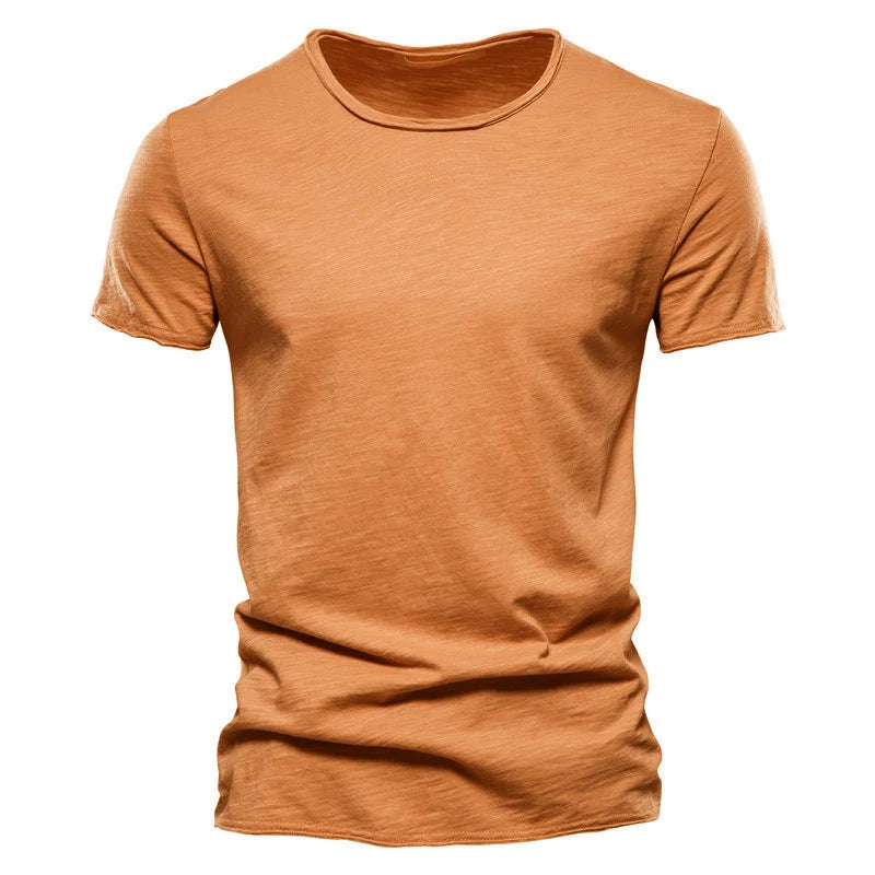 AIOPESON T-Shirt Casual Leicht - 100% Baumwolle Kurzarm