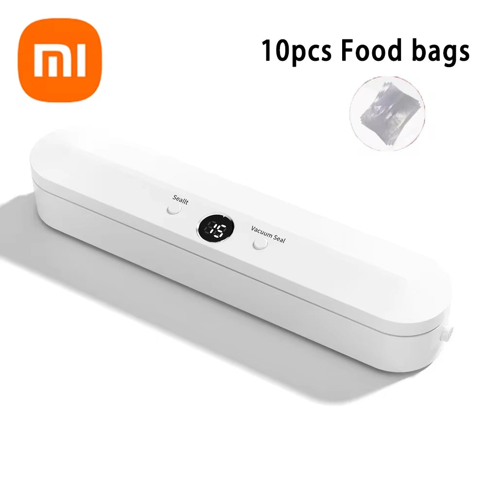 Xiaomi Automatic Vacuum Sealer Machine Dry Wet Dual Use For Food Storage With 10pcs Free Bags Sealing Machine for Vacuum Package