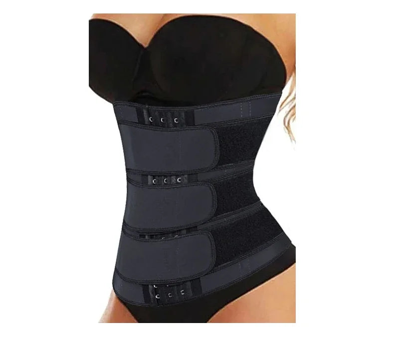 Damen Verstellbarer Bauchkontrolle Taillengürtel - Haken Workout Schweiß Sauna Effekt - Body Shaping Fitness Sport Taillen Trainer