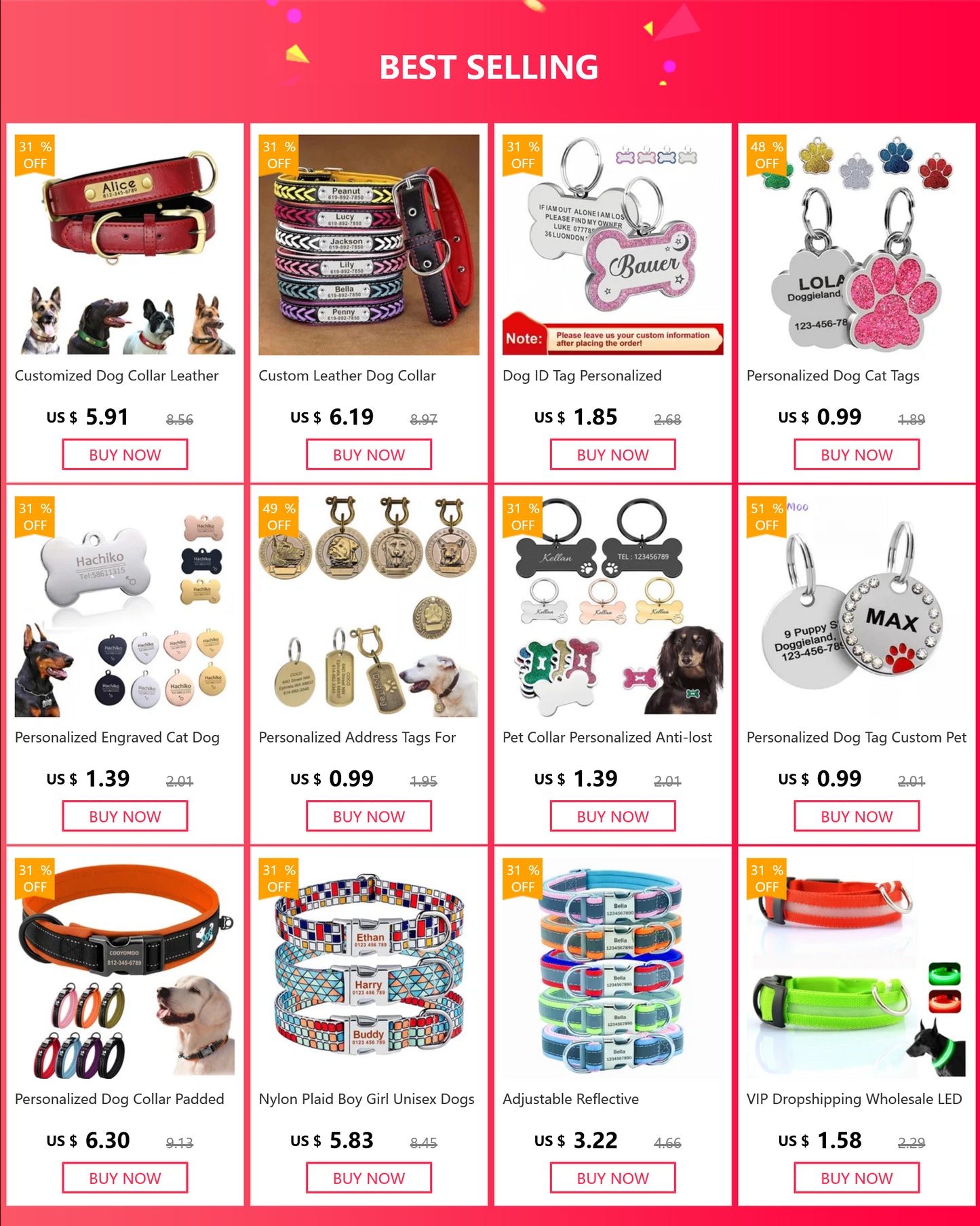 COOYOMOO Personalisierte Gravierte Katze Hund 2025: Haustier ID Tag Anti-Verlust Halsband Anhänger - Gravur Name Welpen Katzen Edelstahl Silber Gold Roségold