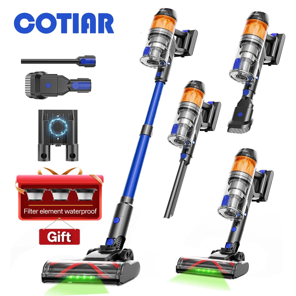 COTIAR R11 Hochleistungs Akku-Staubsauger - 1-2 L, 500 W, Ca. 3 Kg