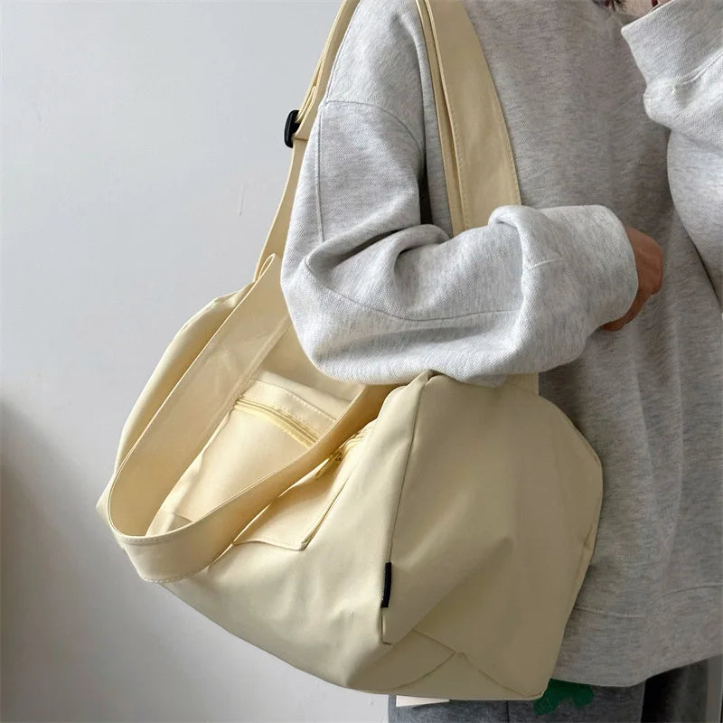 Large Crossbody Travel Tote Bags for Women 2024 Canvas Shoulder Messenger Bag Sports Yoga Satchels Fashion Woman Handbag