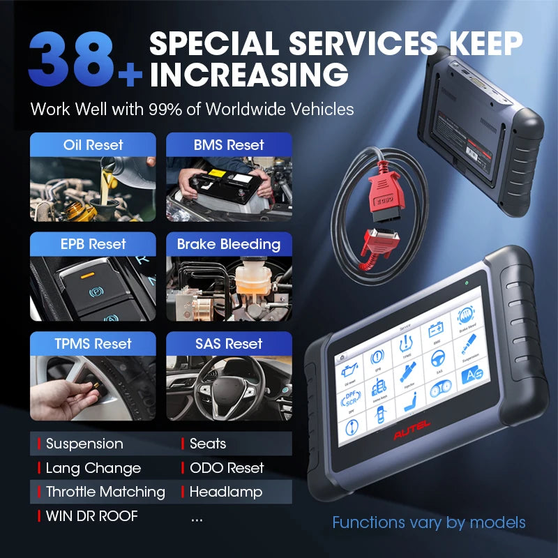 Autel MaxiCOM MK808S OBD2 Scanner Automotivo Auto Diagnose Werkzeug OBD 2 Scanner Aktiv Test Code Reader Schlüssel Codierung Werkzeug