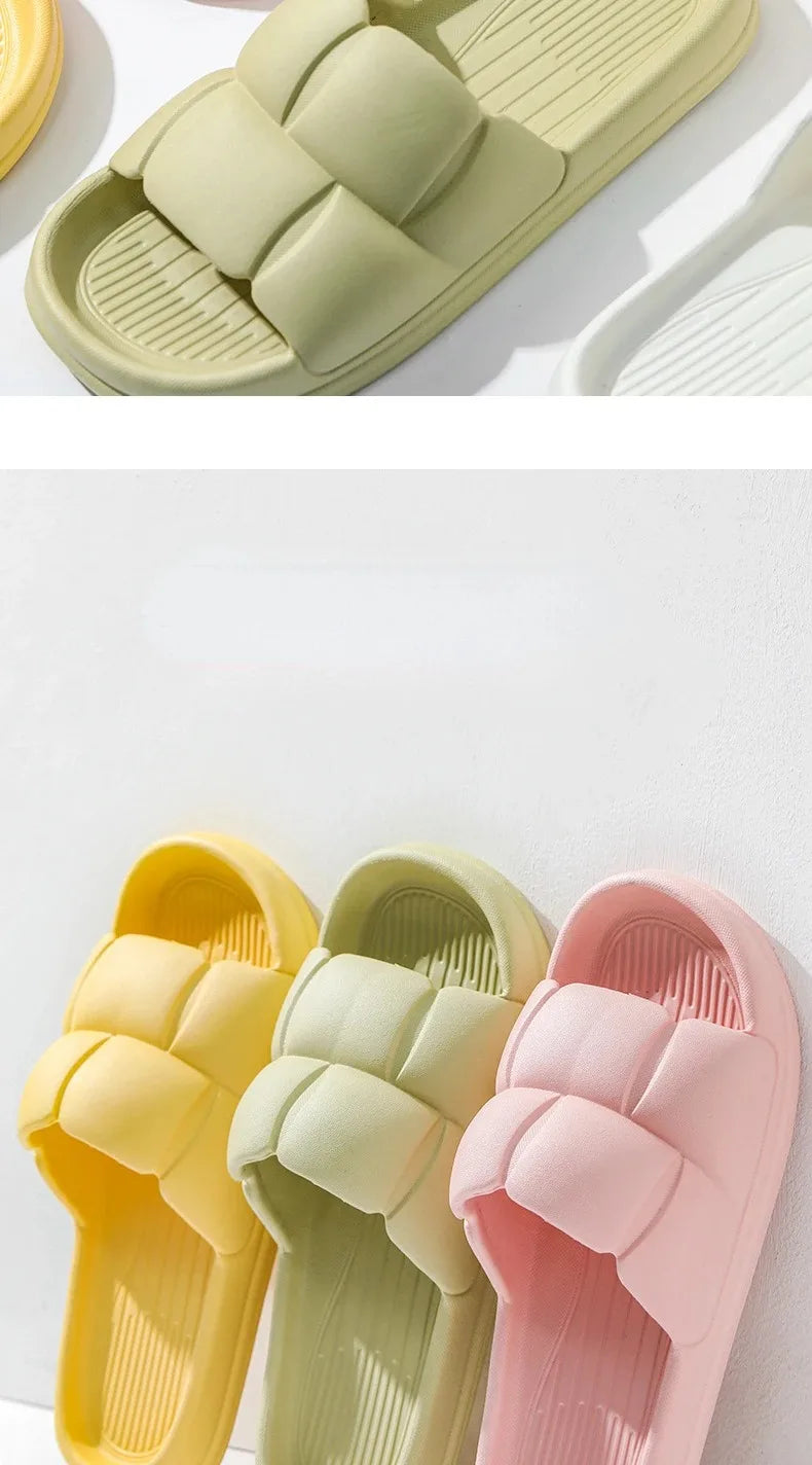 Sommer Weich Schuhe Cloud Hausschuhe Innen Stumm Badezimmer Anti-Rutsch Slide Eva Strand Flip Flops Männer Damen Freizeit Sandalen