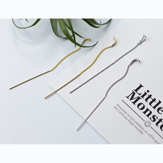 MODIAN Einfache Lange Kette Ohrringe 925 Sterling Silber Trendy Wassertropfen Hängeohrringe Für Frauen Feine Schmuck