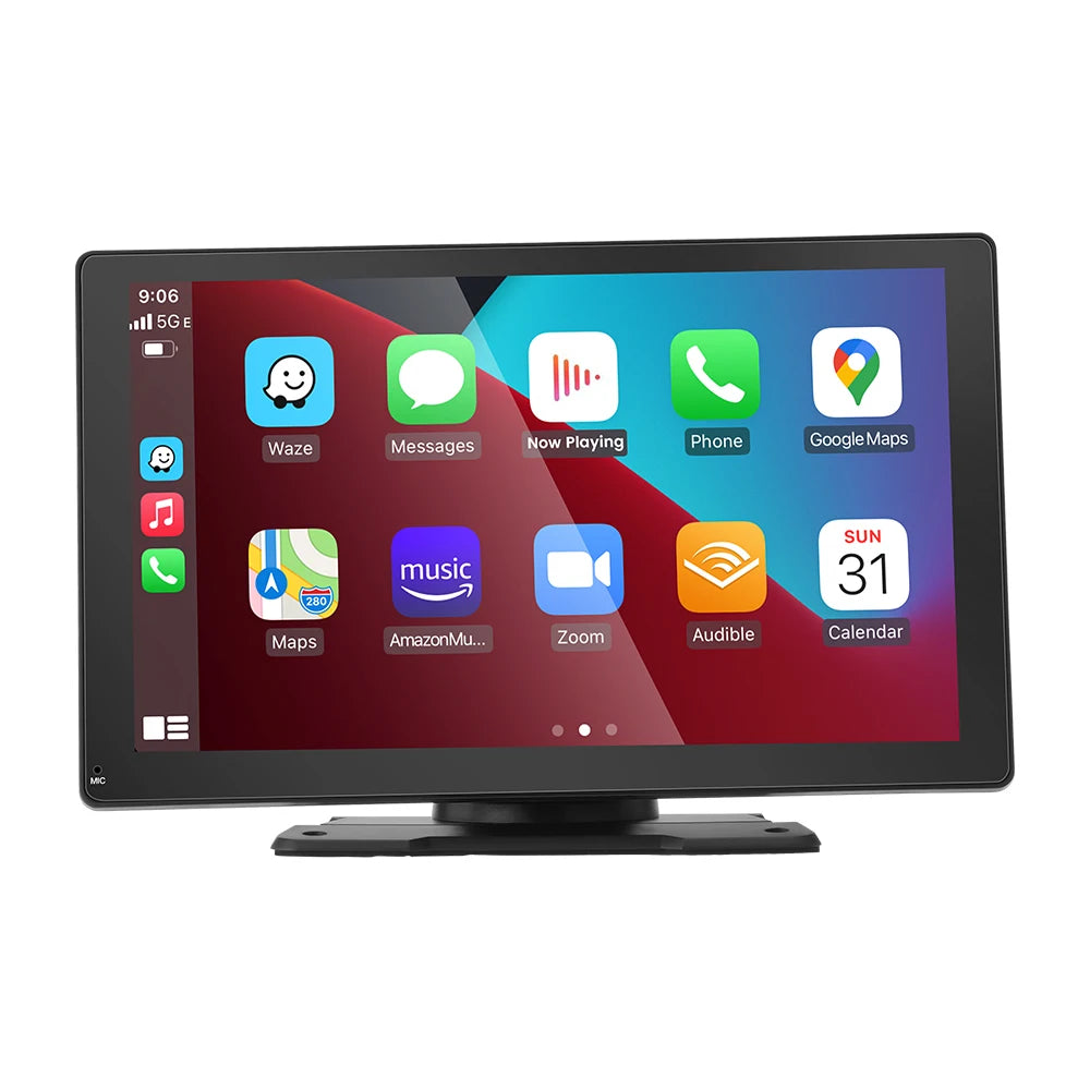Autoradio 2025: Universal 9" Kabelloses Apple CarPlay Android Auto Bluetooth GPS FM AUX Multimedia-System