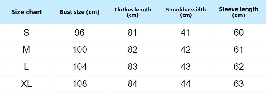 Größentabelle und Maße für den Tweed-Mantel mit Pelzkragen