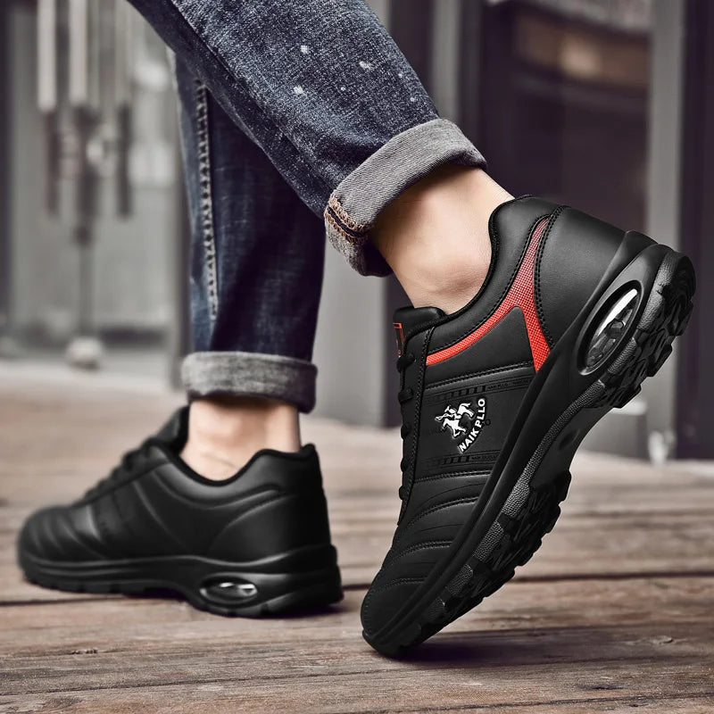 Men Sneakers Running shoes for men Platform New Breathable leather vulcanized shoes zapatos de hombre