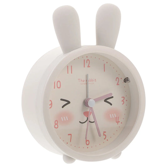 Clock Alarm Light Kids Night Bunny Travel Cute Table Desk Kitten Clocks Portable 12 S Bedroom Ages Lovely Aesthetic