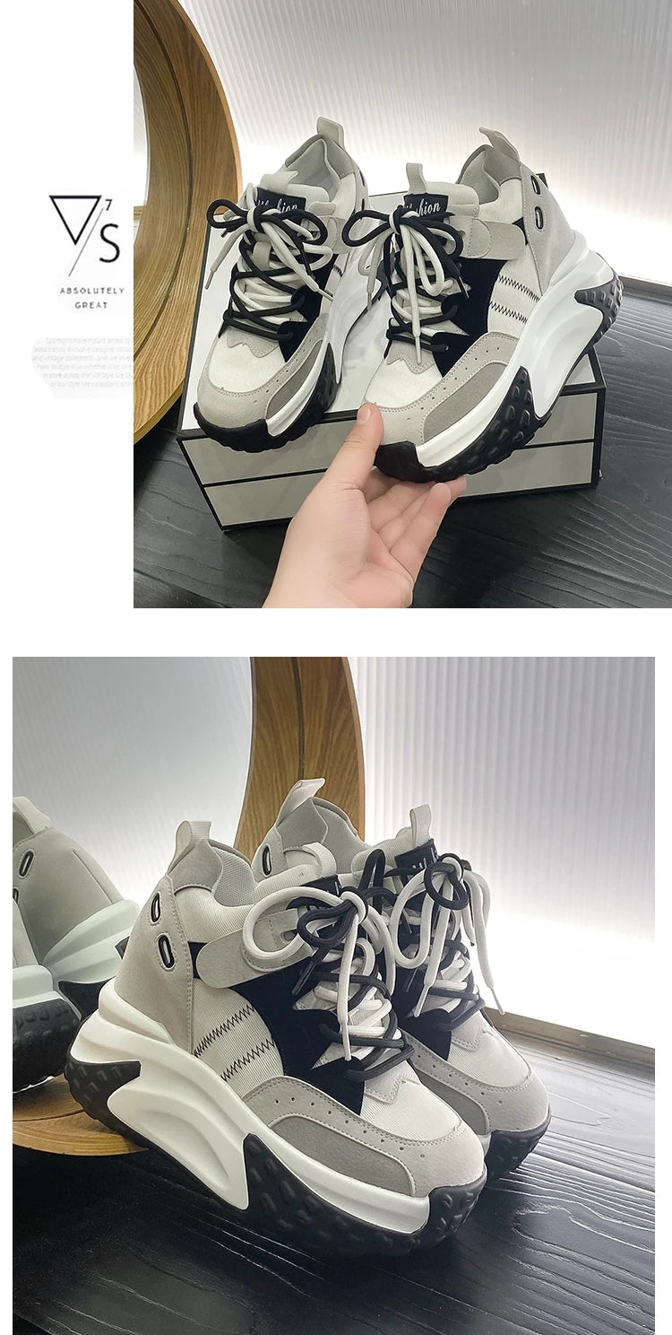 Rockynice 921 Atmungsaktiv Plateau Sneaker - 10,5cm 4cm