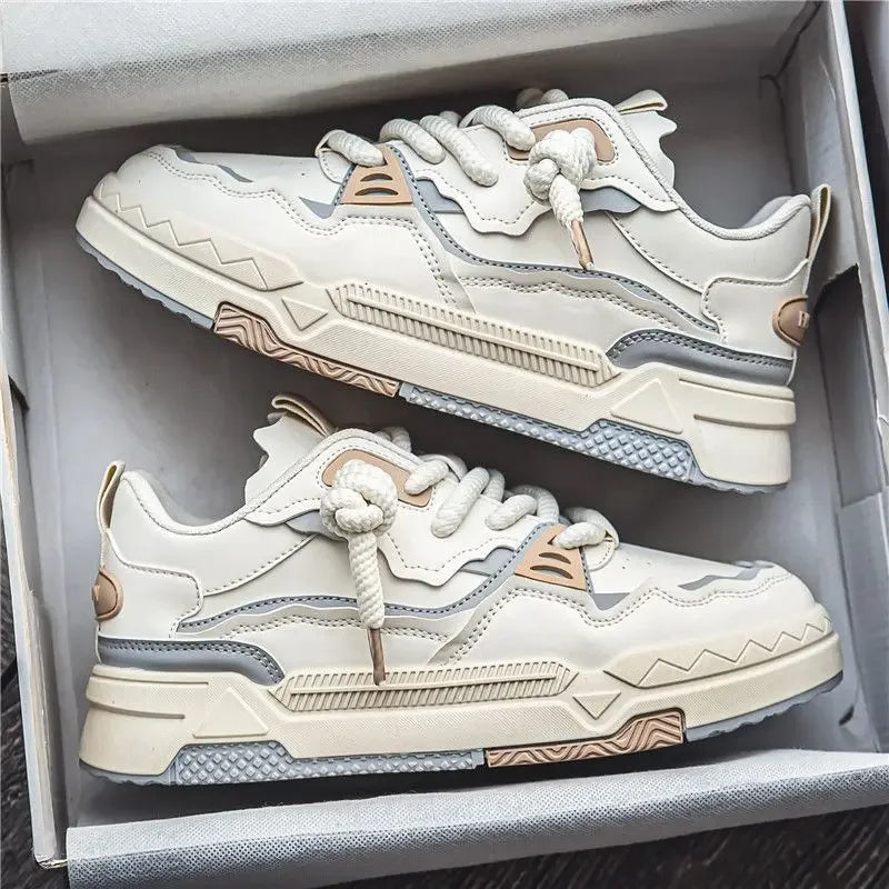 New Shoes Men Spring Male Sneakers Sports Korean Fashion Skateboard Chunky Sole Casual Men's Sneakers Running Brethable Trainers