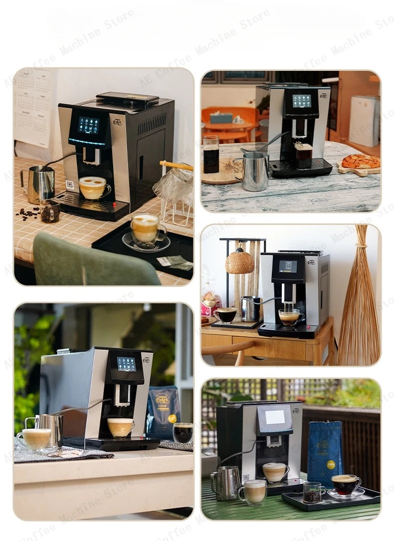 Fully Automatic Coffee Machine Smart Touch Screen Integrated Grinder Coffee Machine Multi-function Household Coffee Machine