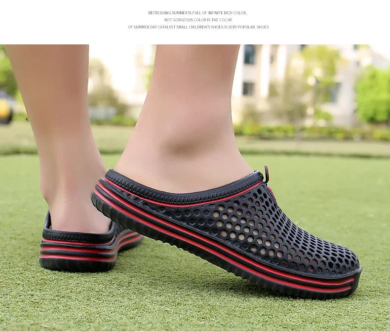 Herren-Pool-Sandalen 2025: Sonkpuel Komfortable MĂ€nner Pool Sandalen Sommer Outdoor Strand Schuhe MĂ€nner Slip on Garten Clogs LĂ€ssige Wasser Dusch Hausschuhe Unisex Zapatos Kollektion