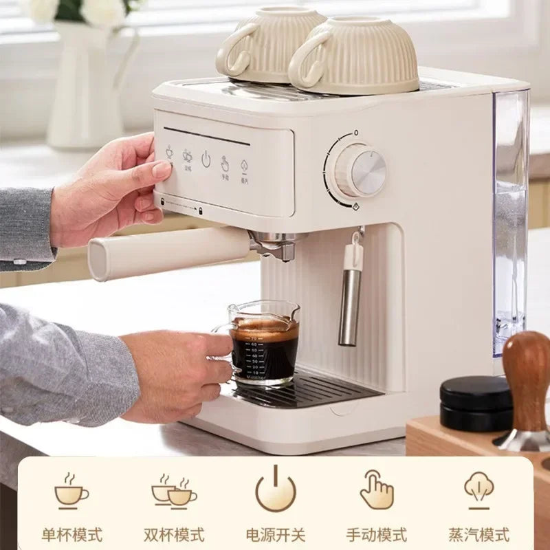 Italienische Espresso-Maschine 2025: 20Bar Semi-Professional - Cappuccino Master Collection