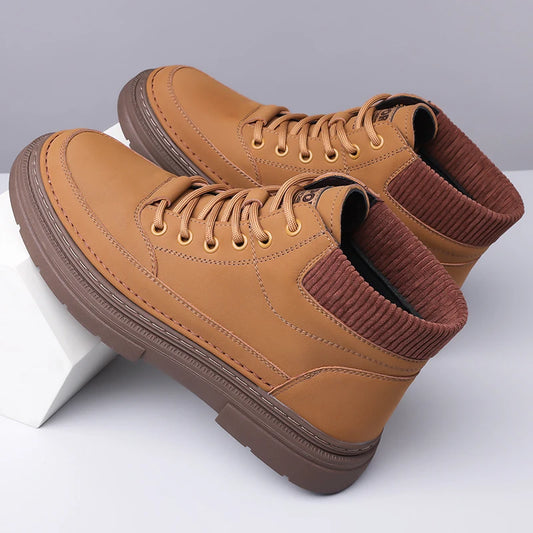 Ghete din piele de înaltă calitate YEISNDOOCN - Mărimea EU 41-46 Cu șireturi