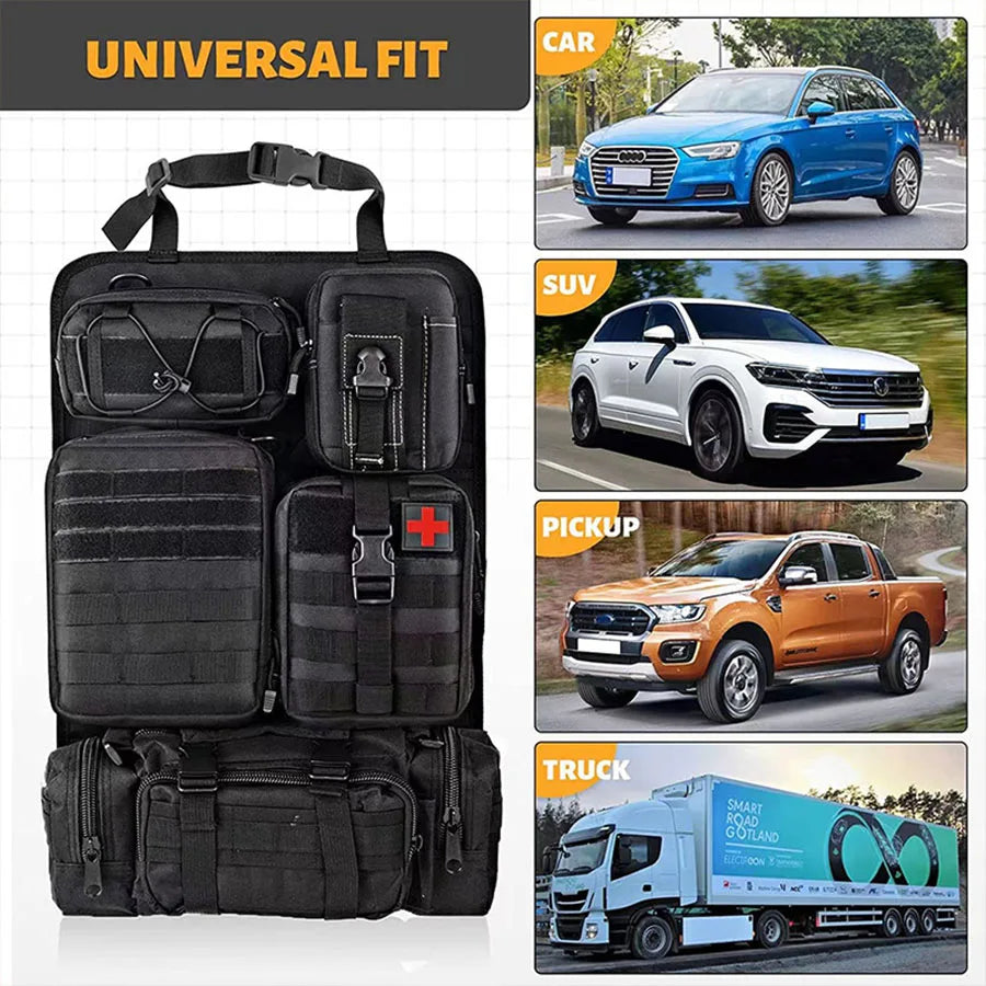 Organizator auto 2025: Multifuncțional 55x37CM 600D - Colecția pentru bancheta spate auto