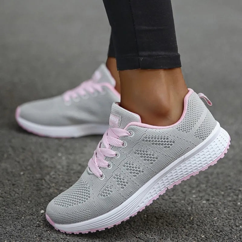 Women's Sneaker Fashion 2025 New Breathable Shoes Women Vulcanized Sneaker Woman Lace Up Tenis Feminino Sneakers For Women