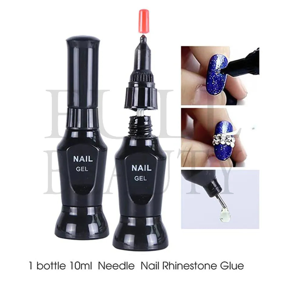 Starker Nagel Kleber Super Klebrig Klebstoff UV Gel Nagellack Für Strass Kristall Edelsteine Schmuck DIY Maniküre Nagel Kunst Werkzeuge LY1826
