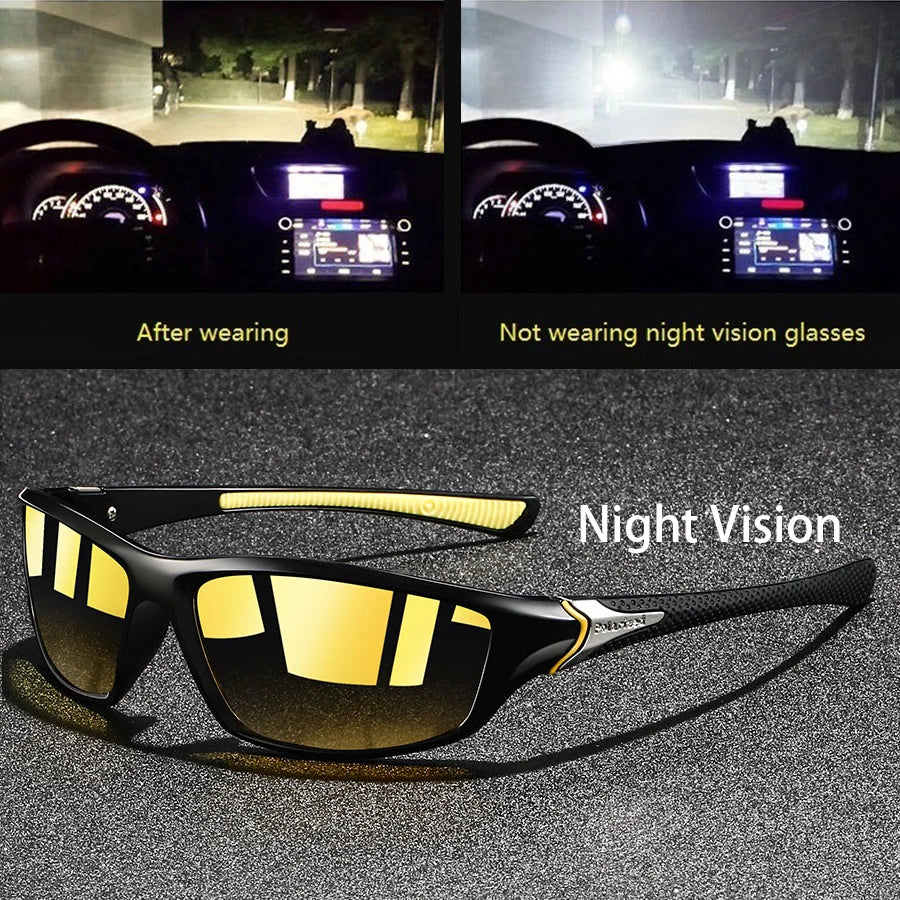 Photochromic Polarized Sports Vintage Sunglasses Men Women Fishing Cycling Driving Mountaineering Chameleon Sun Glasses UV400