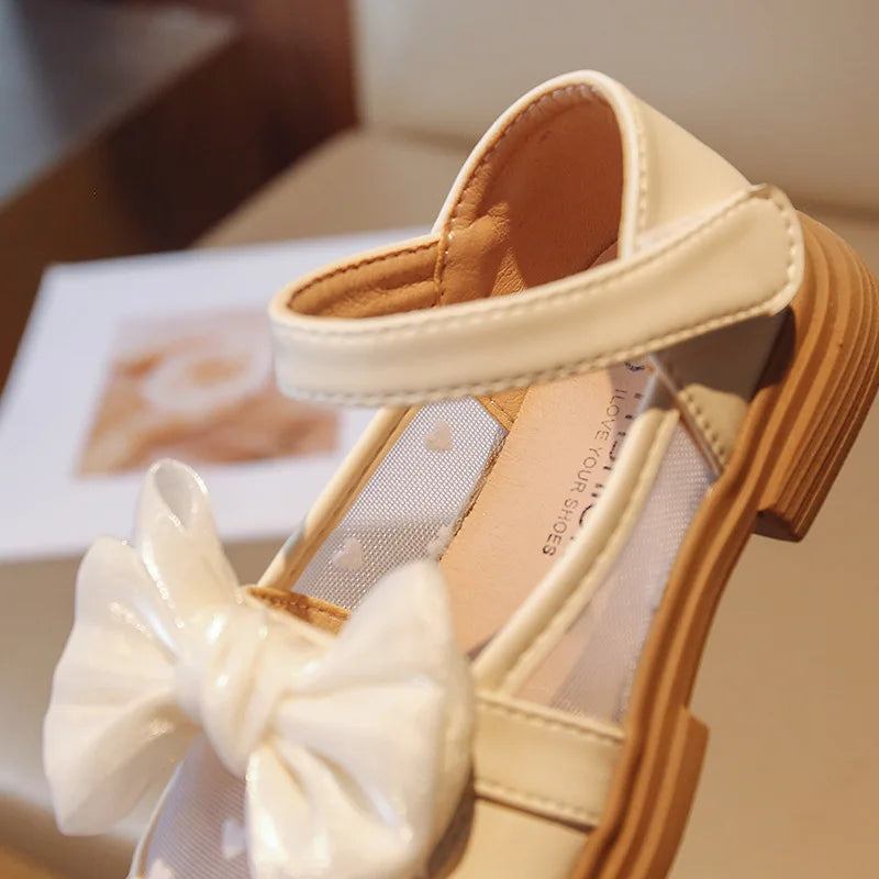 Mädchen Gehschuhe 2025 - Baby Mädchen Weiche Sohle Casual Schuhe - Frühling Herbst Schleife Runde Zehen Prinzessin Rutschfest