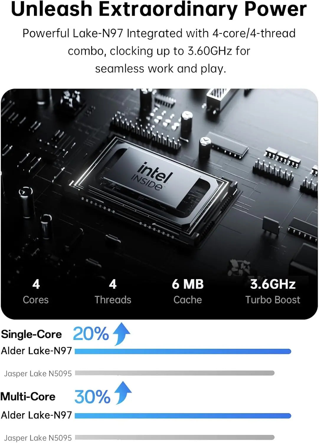 Laptop 2025: ACEMAGIC AX17 Intel Processor N97 17.3" Ultra Slim 6000mAh - 16GB LPDDR4 RAM 512GB ROM Windows 11 Collection