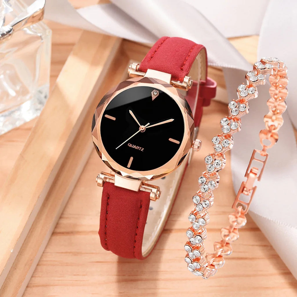 Luxus Uhr Damen Armband Strass - Mode Armbanduhr Weiblich Casual Damen Uhren - Armband Set Uhr Elegant
