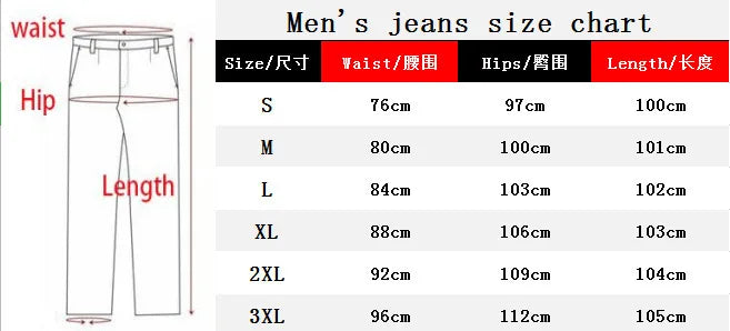 Herren Skinny Jeans 2025 - Stretch Elastic European American Classic Denim Pantalones