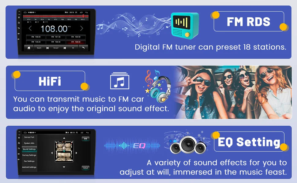 Android 13 Autoradio CarPlay 2025