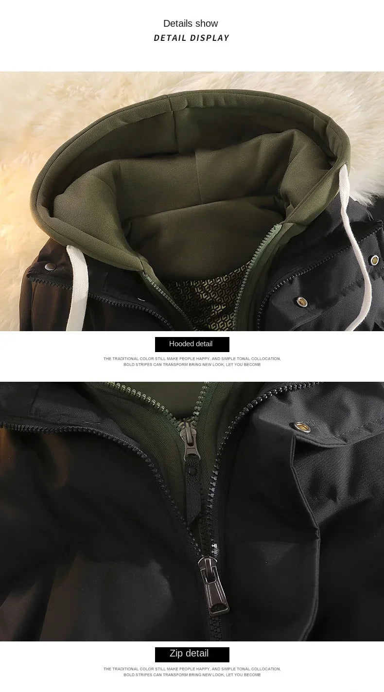 UETEEYCN Daunen Baumwoll Weste Mit Kapuze - Verschluss Reißverschluss, Größe L, Füllung Baumwolle