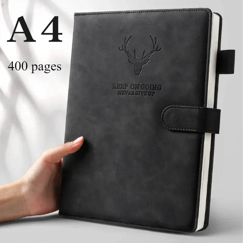 Hign-concerned TH0155 Ultra Dickes Notizbuch - A4 Softleder