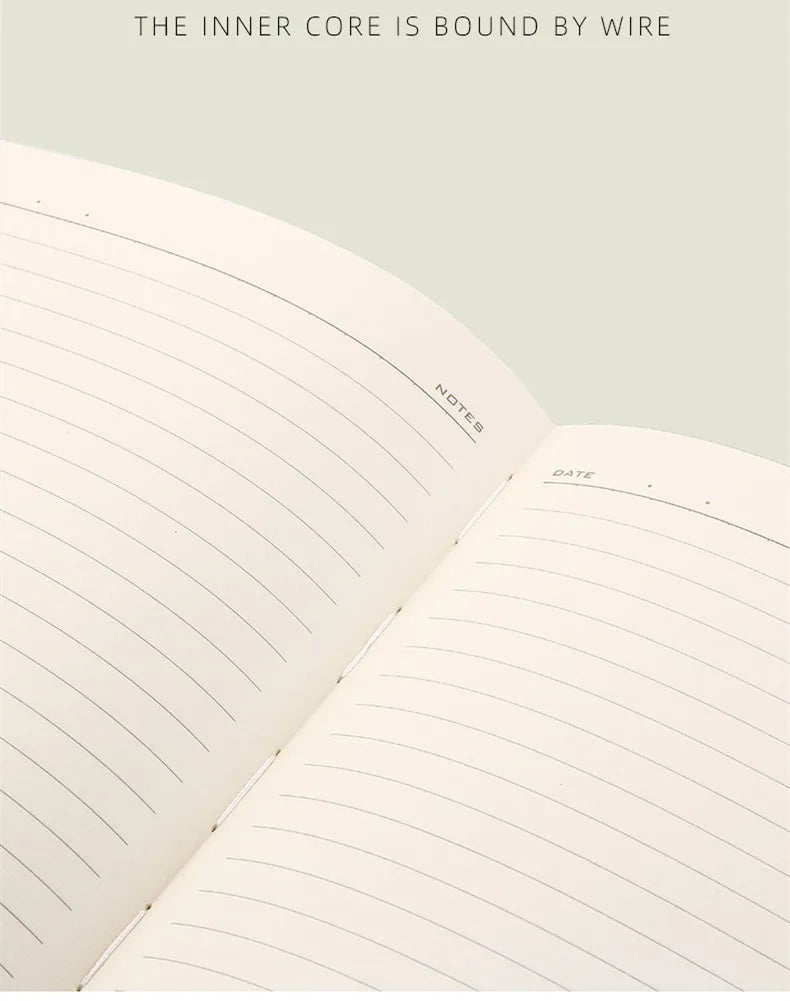 SQUMIDER A5 Geprägtes PU Leder Notizbuch - 120 Seiten
