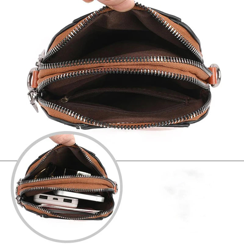 Modisch Und Vielseitig Handy Tasche, Neue Casual Schulter Crossbody Kleine Tasche, Künstlerisch Retro Mini Tasche Für Frauen
