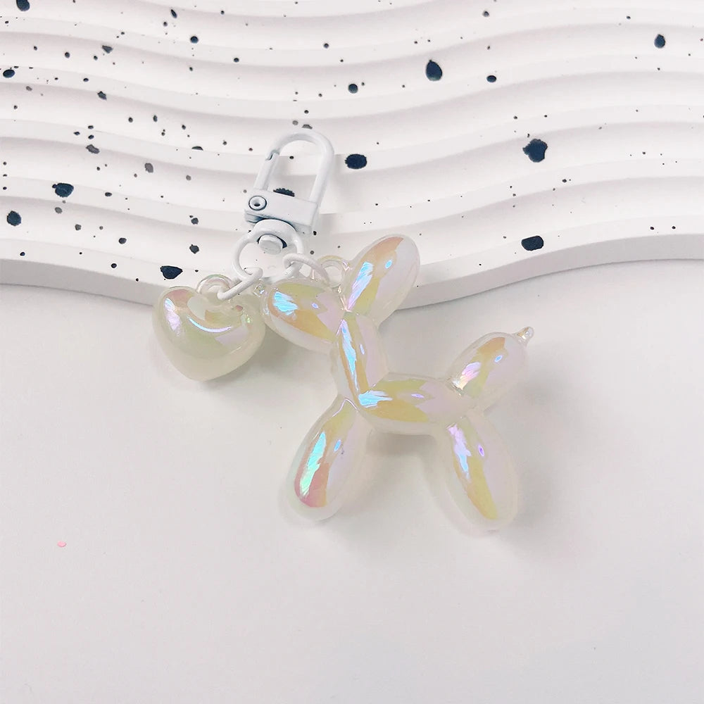 Damen Schlüsselanhänger 2025 - Adorable Balloon Dog Y2k Bag Charms Cute Puppies Acrylic