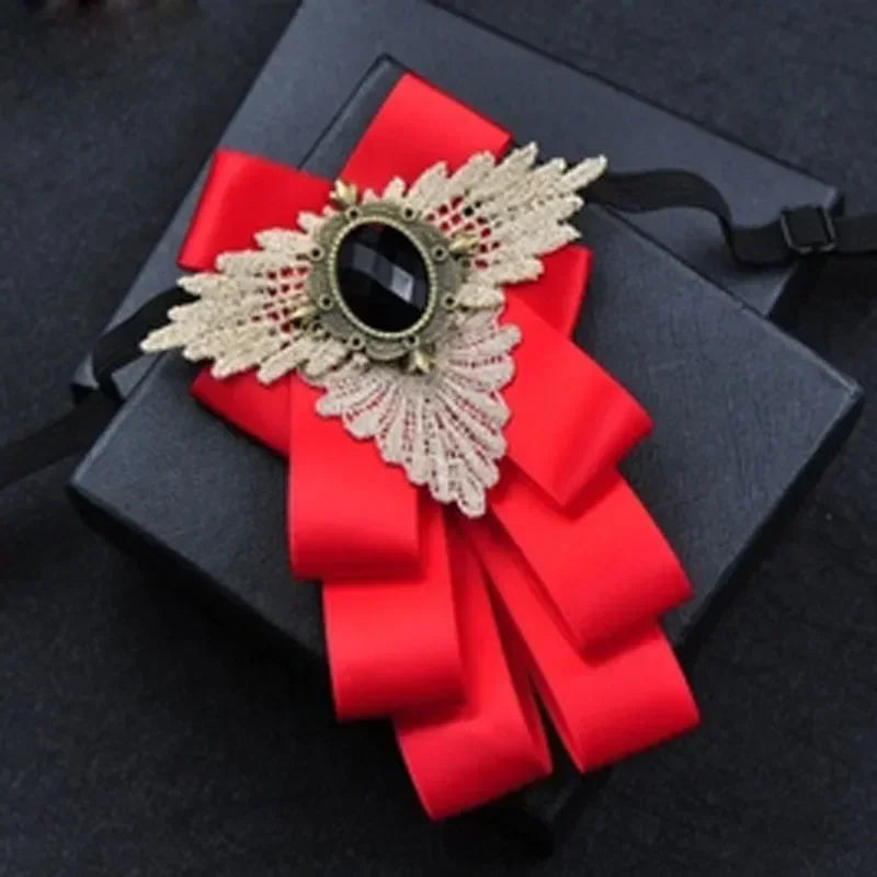 Hochzeits-Set 2025: British New Fashion Men's Wedding Performance Groom - Wedding-Party Flower Collar Bow Tie Pocket Towel Square Set Men Accessories Collection