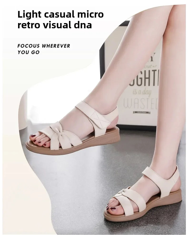Summer Women Shoes Sandals Open Toe Walking Shoes Soft Ladies Shoes Wedge Women Shoe Party Sandal Women Female Footwear