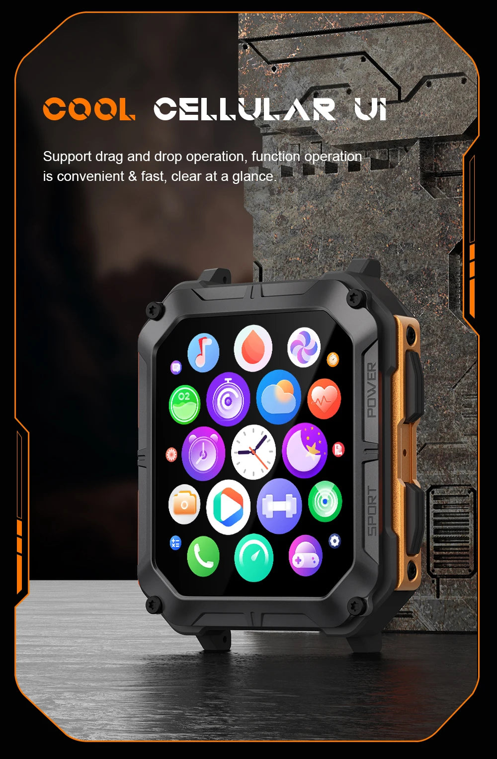 C20Pro Sports Smart Watch Männer Bluetooth Anruf Smartwatch IP68 Wasserdicht Multi Sports Mode Gesundheitsüberwachung Militär Smartwatch