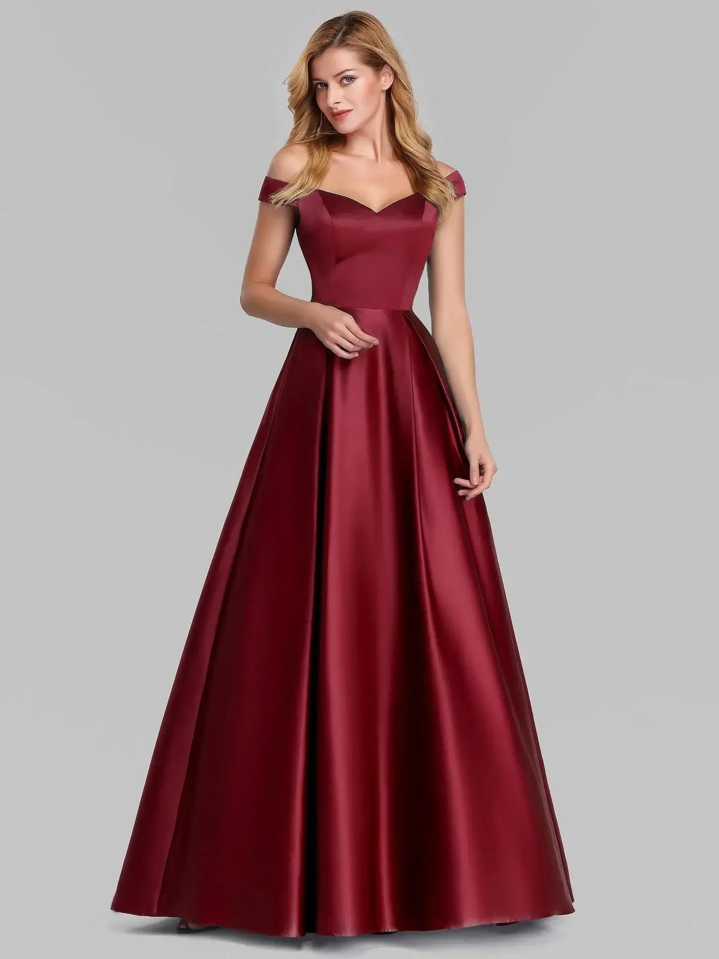 Elegant Women Evening Party Dress 2023 New in elegant V-neck High Waist Maxi Gowns Ladies Boutique Prom Quinceanera Dresses - Golden Bridge Store