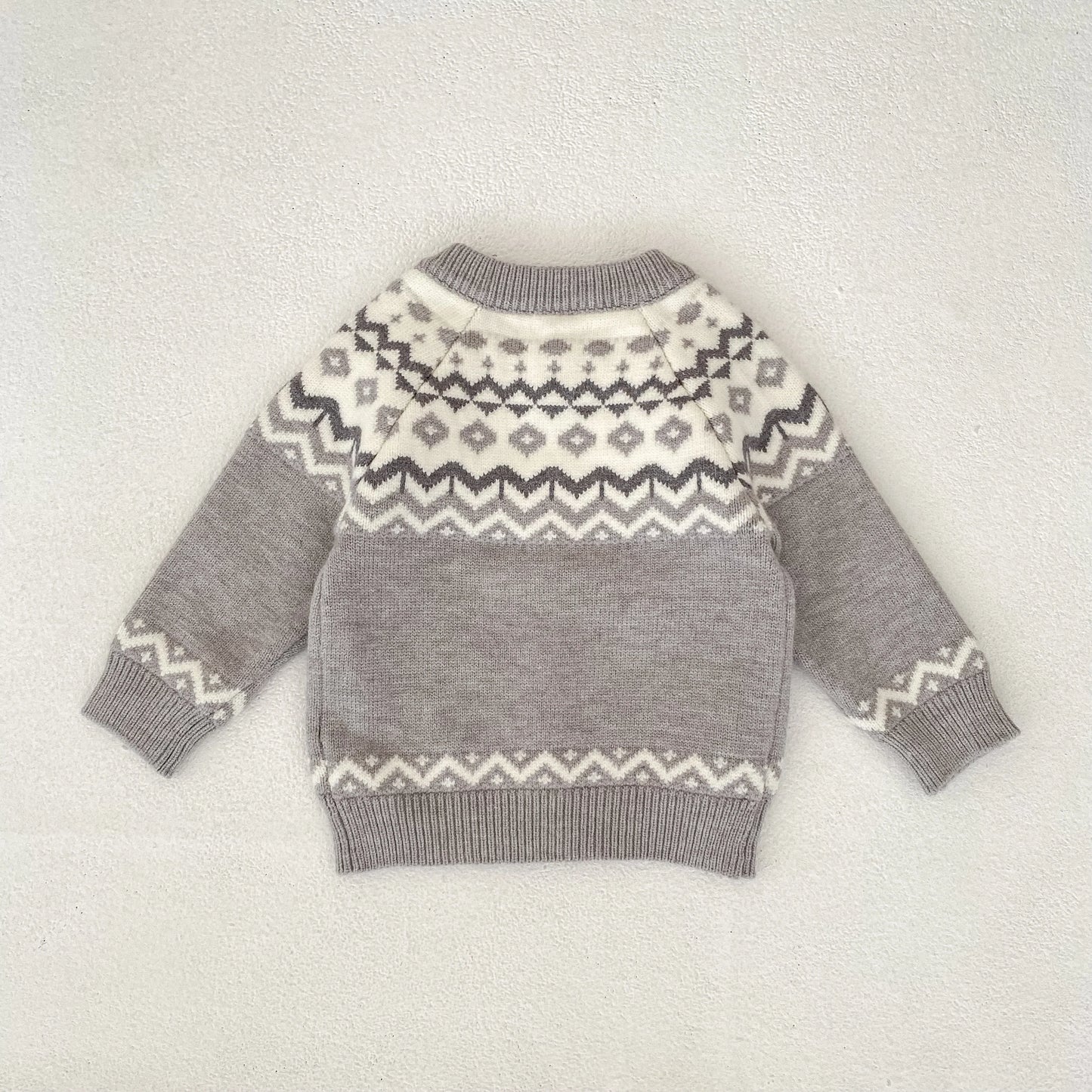 YSUBESTCN Kinder Strickjacke - Warmes Strickoberteil Für Kleinkinder, Größe 0-2 Jahre, Material Wolle, Verschluss Knopf