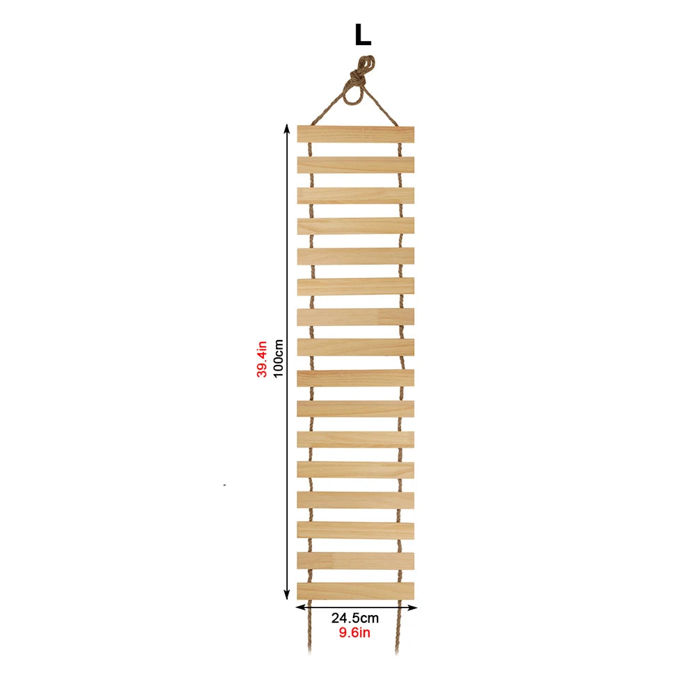 Cat Tree Cat Wall Mounted Climbing Wooden Shelves Posts Ladders with Hammock and Cat House Cat Bridge for Kittens Perch Sleeping
