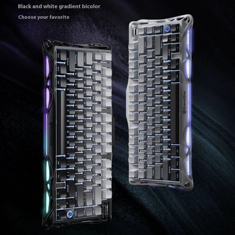 Gravastar 75k1 Mechanische Tastatur - RGB, BT, Alu, 2.4G