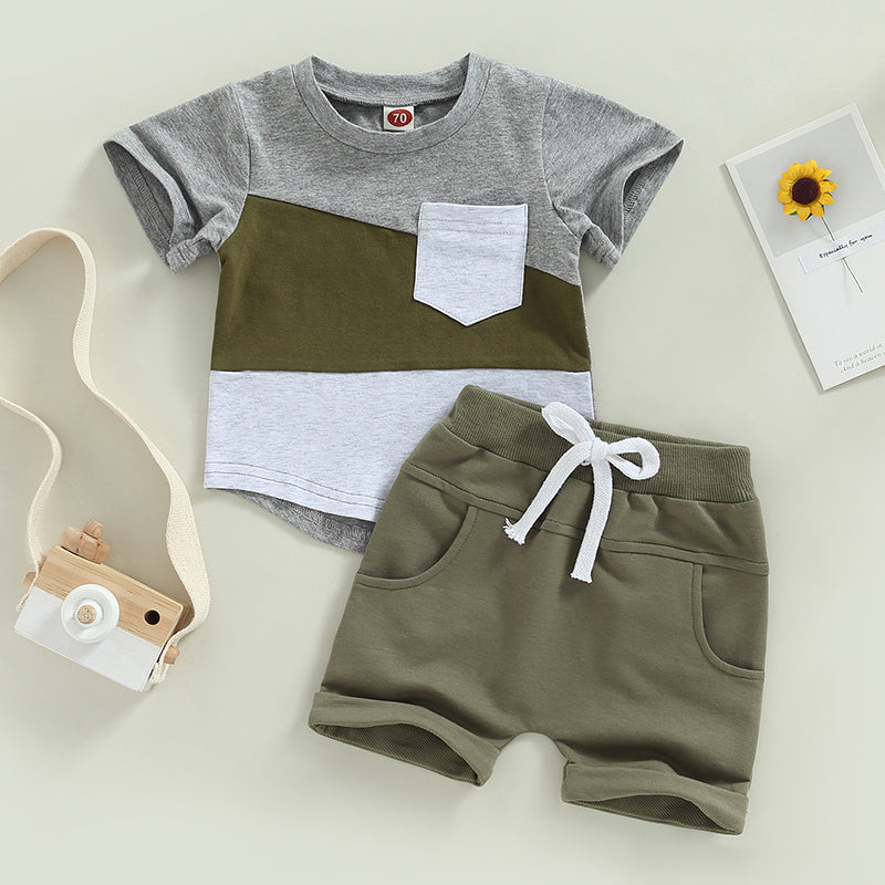 Canrulo Babyset Sommer Baumwolle Kurzarm - Gr 0-36M Elastik