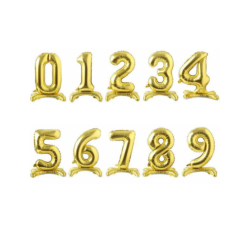 LuxParty 32 Zoll Zahlenballon Folie - Rosegold Silber