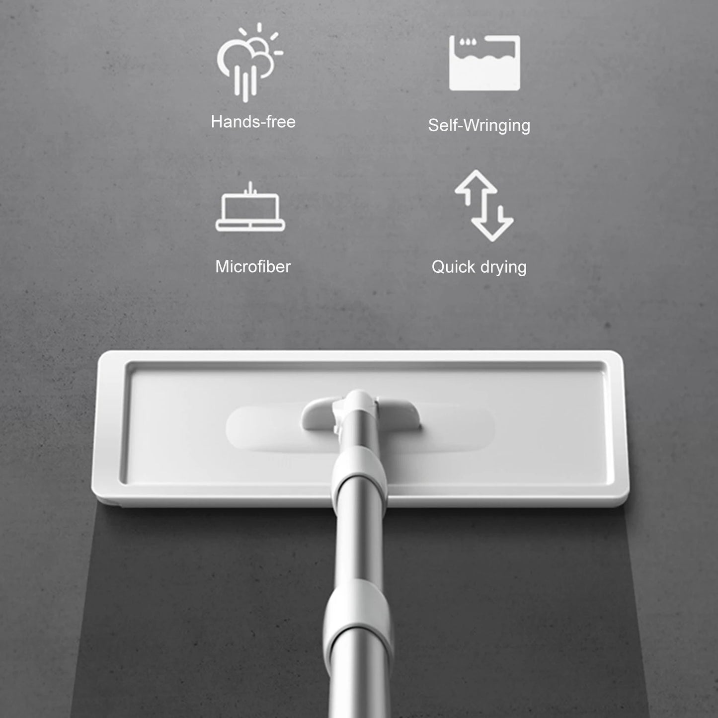 NONEM Mopp Selbstwringender Mechanismus - Kapazität 5 L Größe 38x14x28