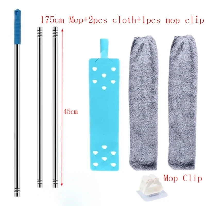 Mătură telescopică HomeClean TB - Microfibră, pliabilă lungă