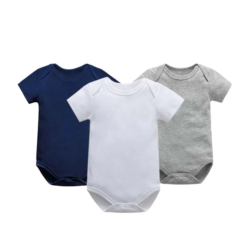 Guangdong Babybody Baumwolle Kurzarm Unisex - 3 Stk 0-24M