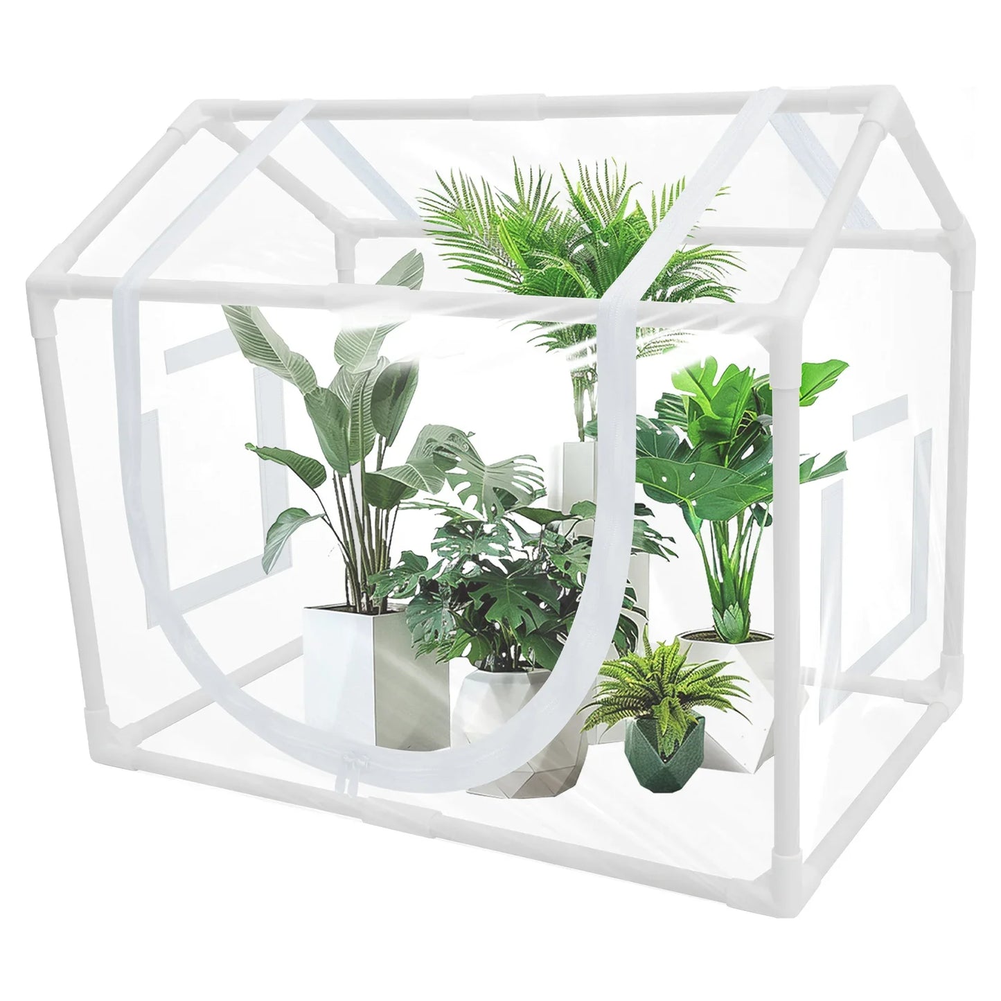 Greenhouse Tent Transparent PVC Indoor Portable Greenhouse Thermostatic Greenhouse Tent Suitable for Backyards Growing Plants